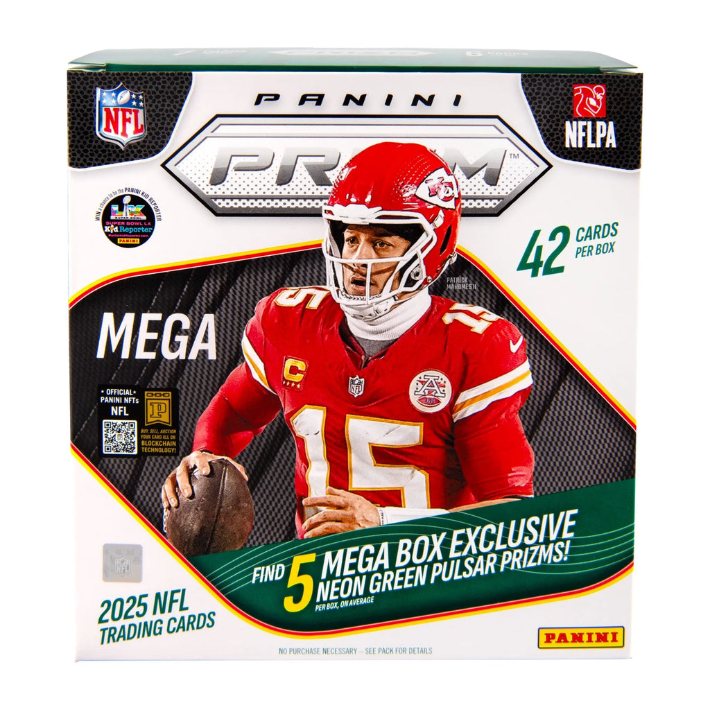 2025 Panini Prizm Football Trading Cards Mega Box