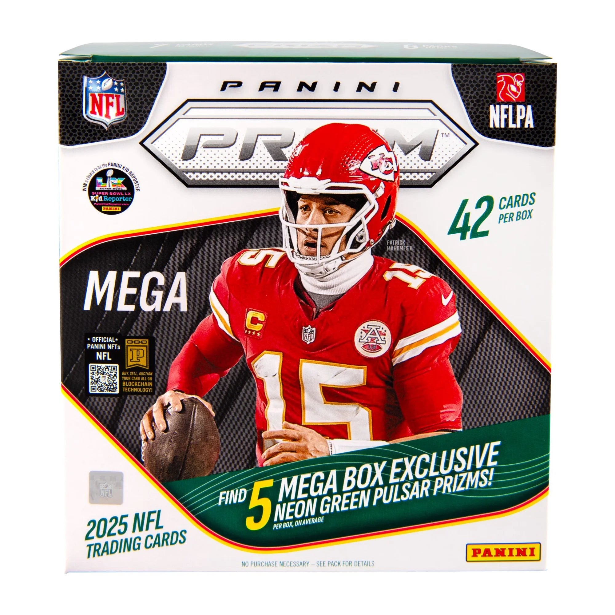 2025 Panini Prizm Football Trading Cards Mega Box
