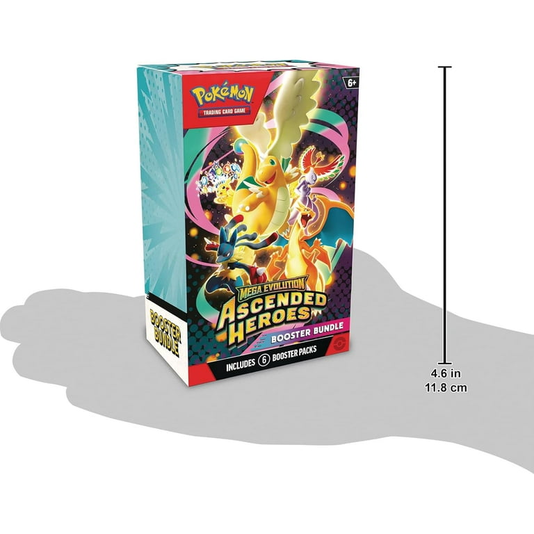 (2026) Pokemon TCG: Mega Evolution - Ascended Heroes Booster Bundle (6 Packs)