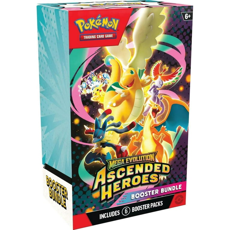 (2026) Pokemon TCG: Mega Evolution - Ascended Heroes Booster Bundle (6 Packs)